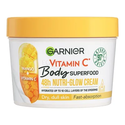 Garnier Body Superfood, 48h Nutri-Glow Cream Vitamin C (Odżywczy i rozświetlający krem do ciała)