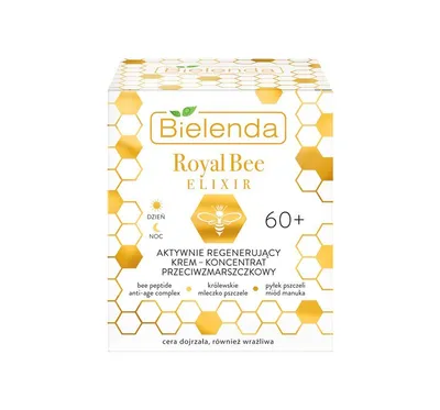 Bielenda Royal Bee Elixir, Aktywnie regenerujący krem-koncentrat przeciwzmarszczkowy 60+