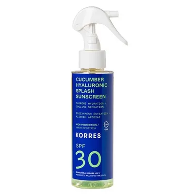 Korres Cucumber Hyaluronic Splash Sunscreen SPF 30 (Spray do opalania)