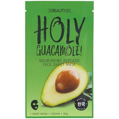 The Beauty Dept. Holy Guacamole! Nourishing Avocado Face Sheet Mask (Maseczka do twarzy w płachcie `Nawilżające awokado`)