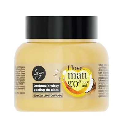 Seyo I love... Mango & Coconut, Drobnoziarnisty peeling do ciała