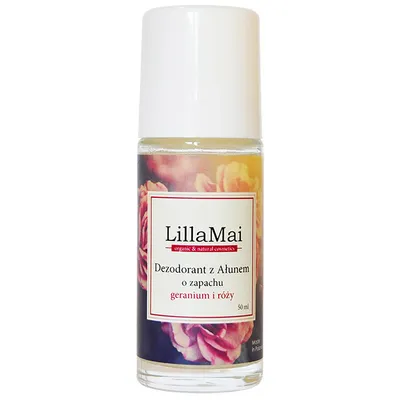 Lilla Mai Naturalny dezodorant z ałunem o zapachu geranium i róży