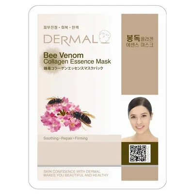 Dermal Korea Bee Venom, Collagen Essence Mask (Kolagenowa maska do twarzy)