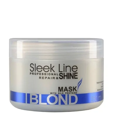 Stapiz Sleek Line, Blond Hair Mask (Regenerująca maska z jedwabiem i wyciągiem z pestek słonecznika)