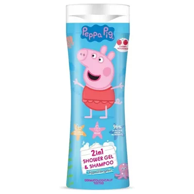 Lorenay Peppa Pig, Shower Gel & Shampoo 2 in 1 (Żel pod prysznic i szampon 2w1)