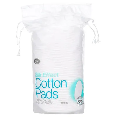 Life Silk Effect Cotton Pads (Owalne płatki kosmetyczne)