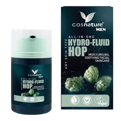 Cosnature Men, All-in-one Hydro-Fluid Hop (Naturalny fluid nawilżający dla mężczyzn)