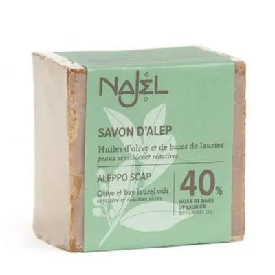Najel Savon d` Alep ( Aleppo Soap 40% Bay Laurel Oil) (Mydło Aleppo 40% oleju laurowego)
