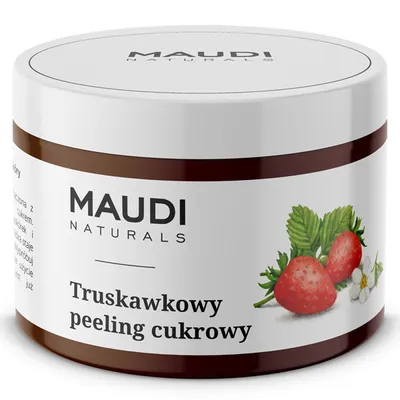 Maudi Naturals Cukrowy peeling truskawowy