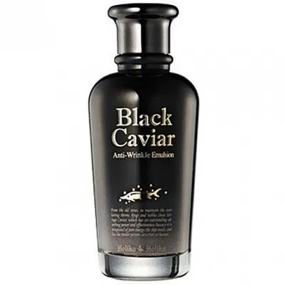 Holika Holika Black Caviar, Anti - Wrinkle Emulsion (Czarny Kawior, Emulsja do twarzy przeciw zmarszczkom)