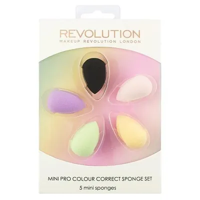 Revolution Beauty (Makeup Revolution) Mini Pro Colour Correct Sponge Set (Mini gąbki do makijażu)