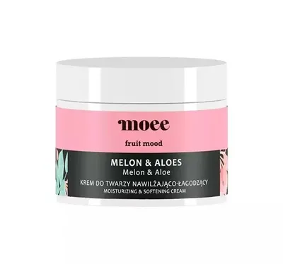 Moee Fruit Mood, Melon & Aloe Moisturisng & Softening Cream (Nawilżająco-łagodzący krem do twarzy `Melon & Aloes`)
