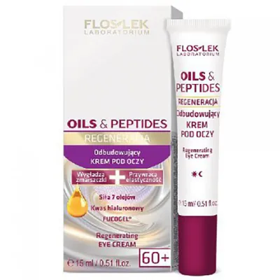Floslek Oils & Peptides, Odbudowujący krem pod oczy
