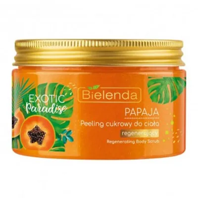 Bielenda Exotic Paradise, Regenerating Body Scrub (Peeling cukrowy do ciała regenerujący `Papaja`)
