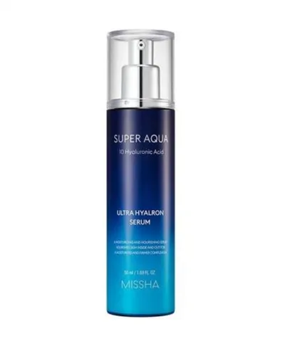 Missha Super Aqua, Ultra Hyalron Serum (Nawilżające serum do twarzy)
