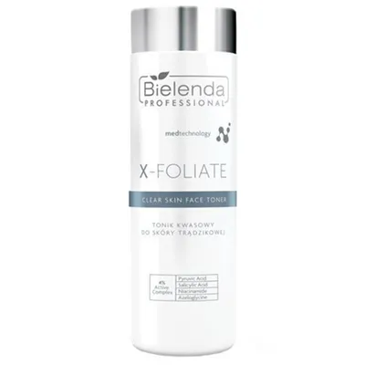 Bielenda Professional X-Foliate, Anti Wrinkle Face Toner (Tonik z kwasami do cery dojrzałej)