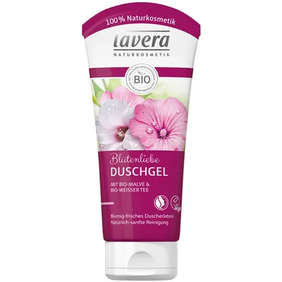 Lavera Blütenliebe Duschgel (Żel pod prysznic `Malwa i biała herbata`)