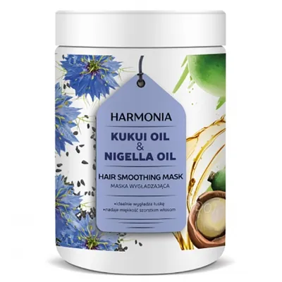 Harmonia Nigella & Kukui Oil, Smoothing Mask (Wygładzająca maska do włosów)