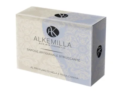 Alkemilla Eco Bio Cosmetics Sapone Arigiantale Struccante (Mydło z jabłkiem i dziką różą do łagodnego mycia twarzy)