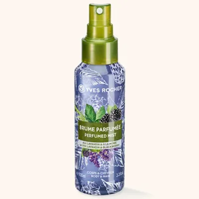 Yves Rocher Plaisirs Nature, Brume Parfumee Corps & Cheveux Au Lavandin & A la Mure (Mgiełka do ciała i włosów `Lawenda i jeżyna`)