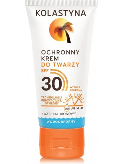 Kolastyna Ochronny krem do twarzy z kwasem hialuronowym SPF 30