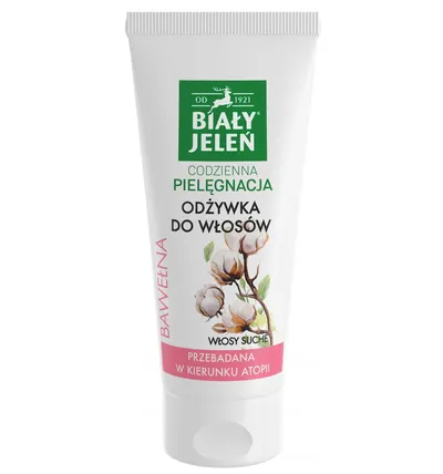 Biały Jeleń Hipoalergiczna odżywka do włosów z czystą bawełną i proteinami pszenicznymi