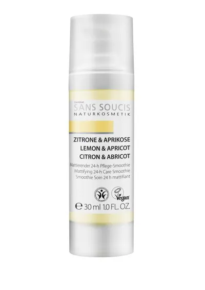 Sans Soucis Lemon & Apricot, Mattifying 24-H Care Smoothie (Matujący cytrynowo-morelowy sorbet do twarzy)