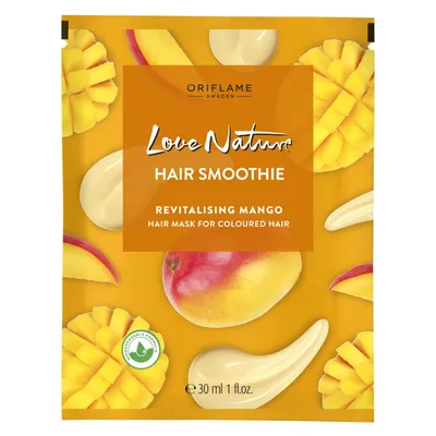 Oriflame Love Nature, Hair Smoothie, Revitalising Mango Hair Mask for Coloured Hair (Rewitalizująca maska z mango do włosów farbowanych)