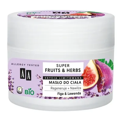 AA Super Fruits & Herbs, Masło do ciała`Figa & lawenda`