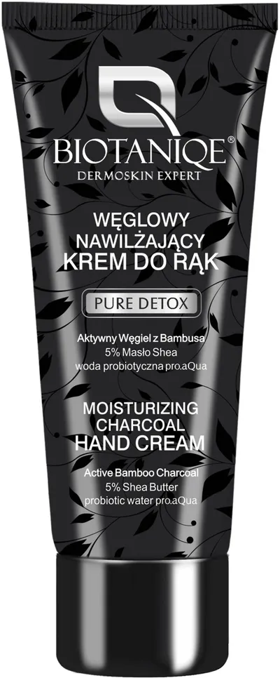 Biotaniqe Pure Detox, Węglowy nawilżający krem do rąk