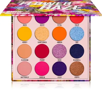 Makeup Obsession London Flower Haze Eyeshadow Palette (Paleta 16 cieni do powiek)