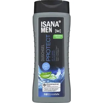 Isana Men,  Duschgel 5in1 Protect (Żel pod prysznic 5 w 1)