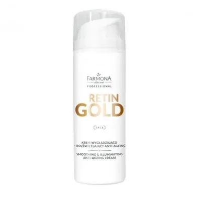 Farmona System Professional Retin Gold, Smoothing & Illuminating Anti- Ageing Cream (Krem wygładzająco - rozświetlający anti age)