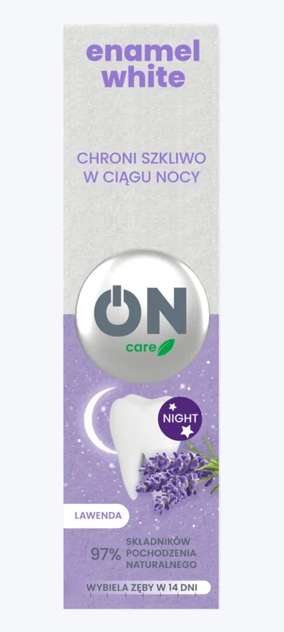 WhiteON On Care, Łagodnie wybielająca pasta do zębów z lawendą `Enamel White`