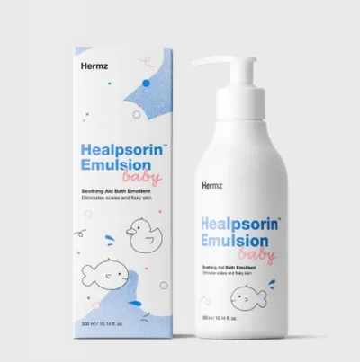Hermz Laboratories Healpsorin Emulsion Baby (Odżywcza emulsja do kąpieli)