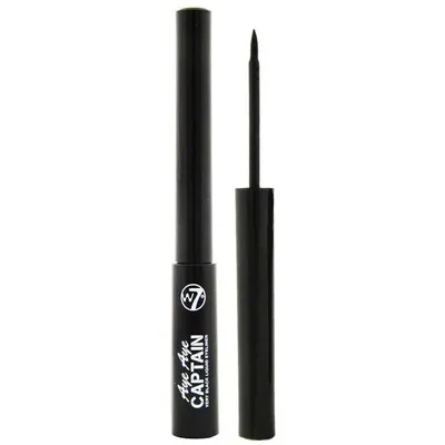 W7 Aye Aye Captain Very Black Liquid Eyeliner (Eyeliner w płynie)