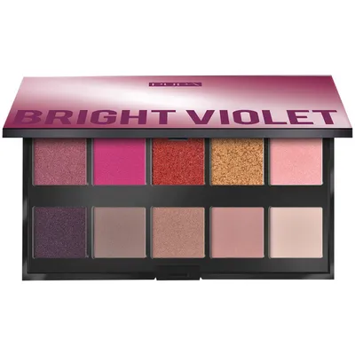 PUPA Make Up Stories Palette `Bright Violet` (Paleta 10 cieni do powiek)