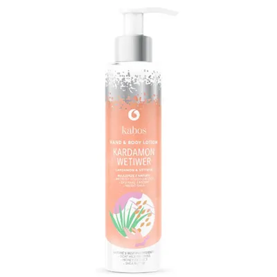 Kabos Cosmetics Hand & Body Lotion Cardamon & Vetiver (Balsam do dłoni i ciała `Kardamon i wetiwer`)