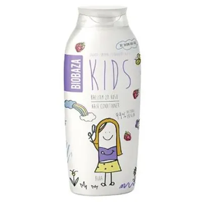 Biobaza Kids, Strawberry & Fig Hair Conditioner (Truskawkowo - figowa odżywka do włosów dla dzieci)