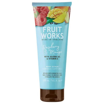 Grace Cole Fruit Works, Raspberry & Mango Body Scrub (Peeling do ciała `Malina i mango`)