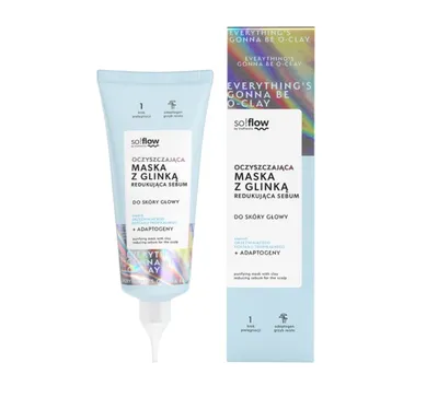 so!flow Oczyszczająca maska z glinką redukująca sebum do skóry głowy