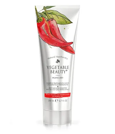 Vegetable Beauty Anti Hair Loss Shampoo with Red Hot Chilli Pepper Extract (Szampon przeciw wypadaniu włosów z ekstraktem z papryczki chilli)