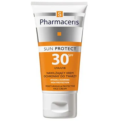 Pharmaceris S, Sun Protect, Nawilżający krem ochronny do twarzy SPF 30 - wysoka ochrona