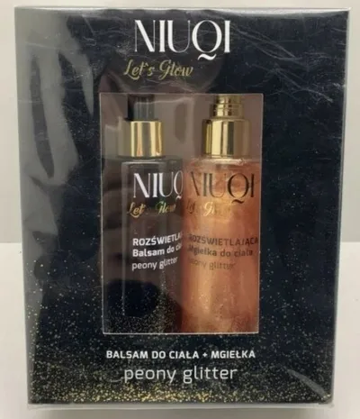Niuqi Let's Glow, Balsam + mgiełka do ciała `Peony Glitter`