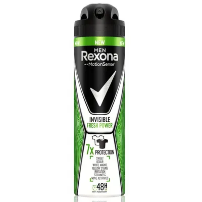Rexona Men Motionsense, Invisible Fresh Power Anti-perspirant Spray (Antyprespirant w sprayu dla mężczyzn)