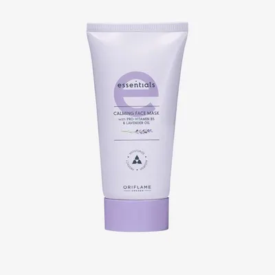 Oriflame Essentials, Calming Face Mask with Pro-vitamin B5 & Lawender Oil (Kojąca maseczka do twarzy Essentials z prowitaminą B5 i olejkiem lawendowym)