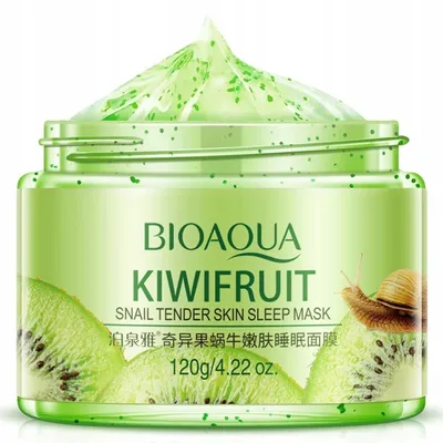 Bioaqua Kiwifruit Snail Tender Skin Sleep Mask (Maseczka na noc z śluzem ślimaka)