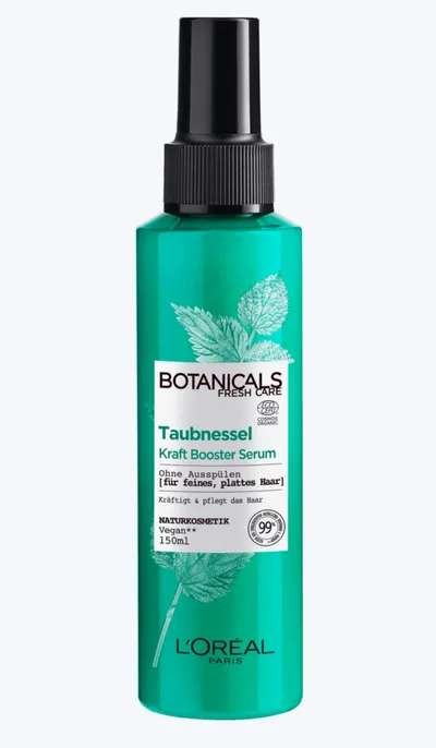 L'Oreal Paris Botanicals Fresh Care, Taubnessel Booster Serum (Eliksir wzmacniający do włosów cienkich, pozbawionych objętości)