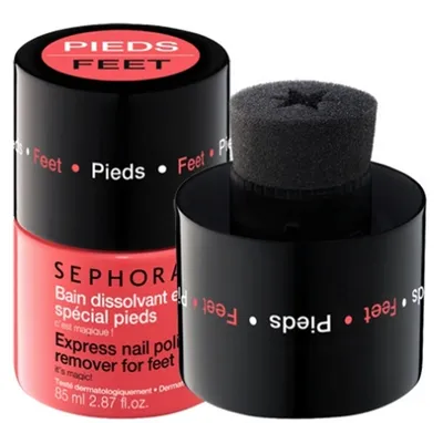 Sephora Collectio, Express Nail Polish Remover for Feet (Ekspresowy zmywacz do paznokci u stóp)