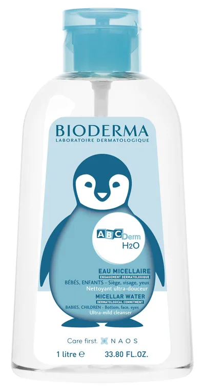 Bioderma ABC Derm, H2O Micellar Water (Woda micelarna do oczyszczania skóry niemowląt i dzieci)
